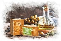 Aleppoform- & Olivenölseifen